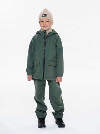 LFkids,  костюм софтшелл непромокаемый цвет оливковый