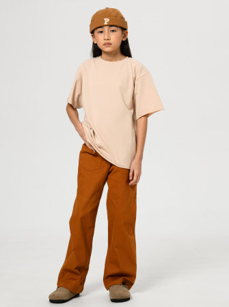 Футболка оверсайз от LF Kids,  цвет кремовый