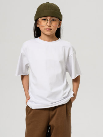 Футболка оверсайз от LF Kids,  цвет белый