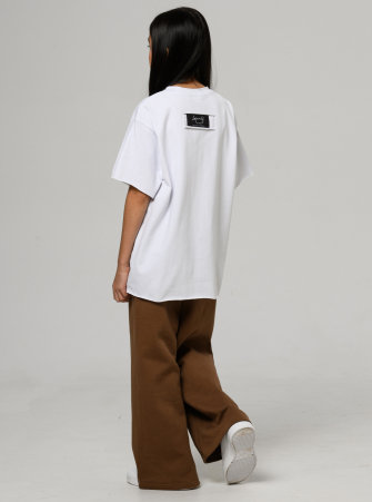 Футболка оверсайз от LF Kids,  цвет белый