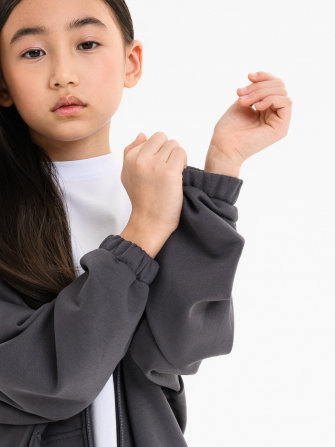 LF kids, костюм “Зип” спортивный на молнии с капюшоном (цвет серый)