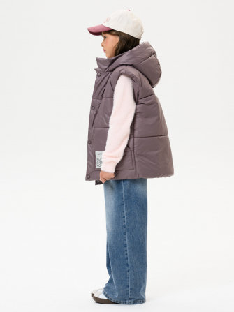 LF kids, жилет демисезонный с капюшоном, цвет розовый