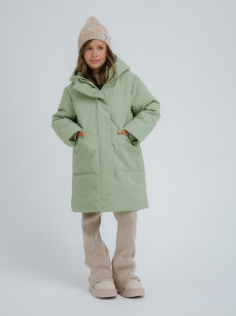 PogoKids, пальто зимнее для девочки (green), арт. 88255 !  НЕЗНАЧИТЕЛЬНЫЙ ДЕФЕКТ !