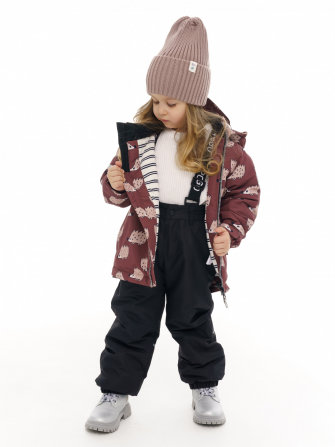 PogoKids, куртка демисезонная "Ежи"  (coffee), арт. PG88262