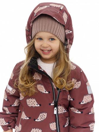 PogoKids, куртка демисезонная "Ежи"  (coffee), арт. PG88262