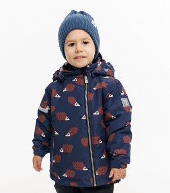 PogoKids, куртка демисезонная "Ежи"  (navy), арт. PG88262