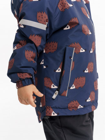 PogoKids, куртка демисезонная "Ежи"  (navy), арт. PG88262