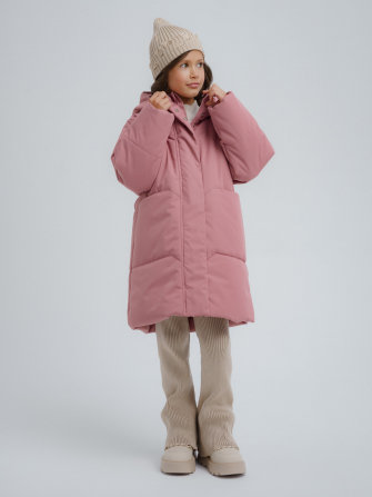 PogoKids, пальто зимнее для девочки (rose), арт. 88255 