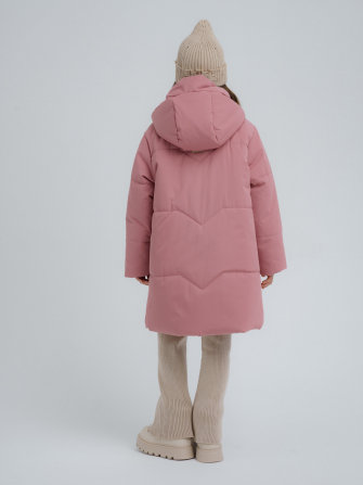 PogoKids, пальто зимнее для девочки (rose), арт. 88255 