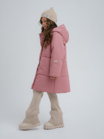 PogoKids, пальто зимнее для девочки (rose), арт. 88255 
