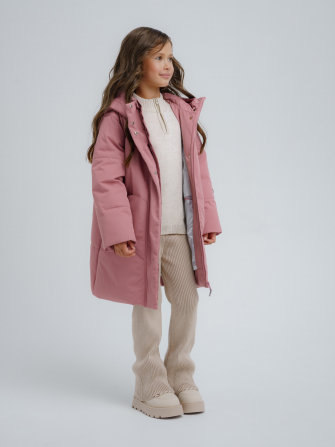 PogoKids, пальто зимнее для девочки (rose), арт. 88255 