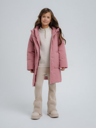PogoKids, пальто зимнее для девочки (rose), арт. 88255 