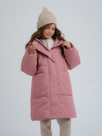 PogoKids, пальто зимнее для девочки (rose), арт. 88255 