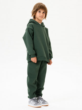 LF kids, костюм с начесом "Over Komfort" ( цвет зеленый). Арт.  д10 ДЕФЕКТ