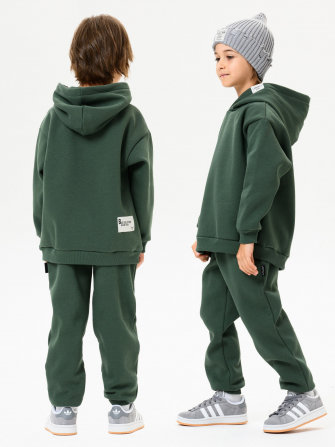 LF kids, костюм с начесом "Over Komfort" ( цвет зеленый). Арт.  д10