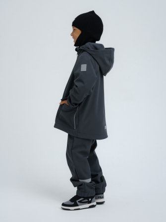 LFkids,  КУРТКА софтшелл непромокаемая цвет графит