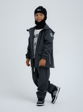 LFkids,  костюм софтшелл непромокаемый цвет графит