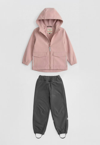 LFkids,  костюм софтшелл непромокаемый цвет розовый