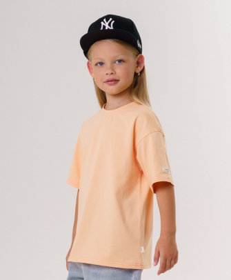 Комплект футболок от LF Kids, персик+красный+фисташка