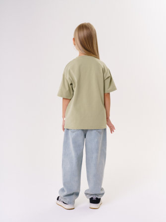 Комплект футболок от LF Kids, персик+красный+фисташка