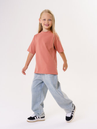 Комплект футболок от LF Kids, персик+красный+фисташка