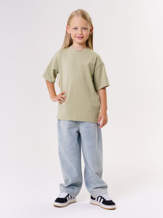 Комплект футболок от LF Kids, персик+красный+фисташка