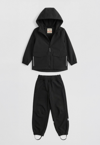 LFkids,  костюм софтшелл непромокаемый цвет черный