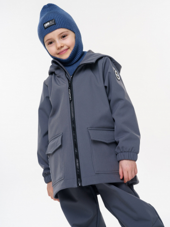 LFkids,  КУРТКА софтшелл непромокаемая цвет серый