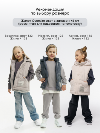 LF kids, жилет демисезонный с капюшоном, цвет графит