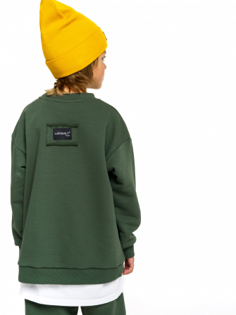 LF kids, свитшот облегченный (цвет темно-зеленый).  Арт.  LF 888005
