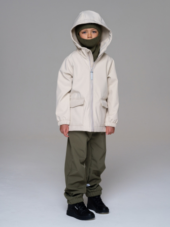 LFkids,  БРЮКИ софтшелл непромокаемые цвет оливка