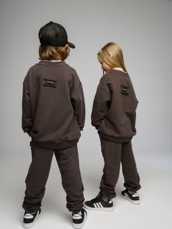 LF kids, костюм облегченный  "Sweatshirt" ( цвет коричнево-серый).  Арт.  LF 888005