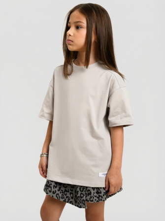 Футболка от LF Kids, цвет серый. 100% хлопок